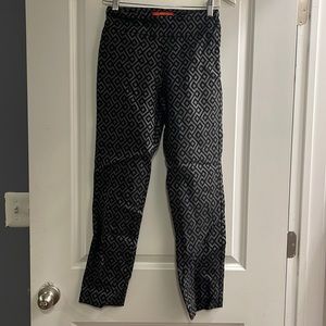 Krazy Larry size 4 black gray straight leg pants